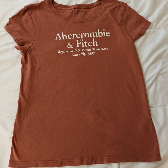 Abercrombie & Fitch Soft T-Shirt Women's Size Medium Taupe Mauve Color 🌞 - Picture 2 of 6